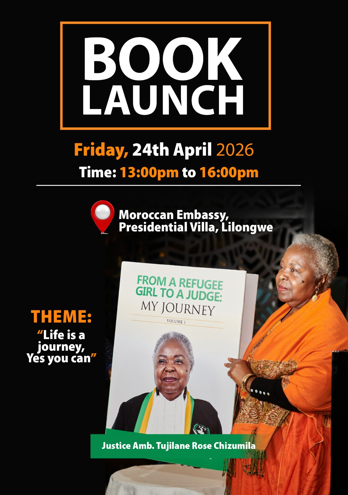 Official Book Launch by Justice Tujilane Rose Chizumila, Lilongwe, Malawi.