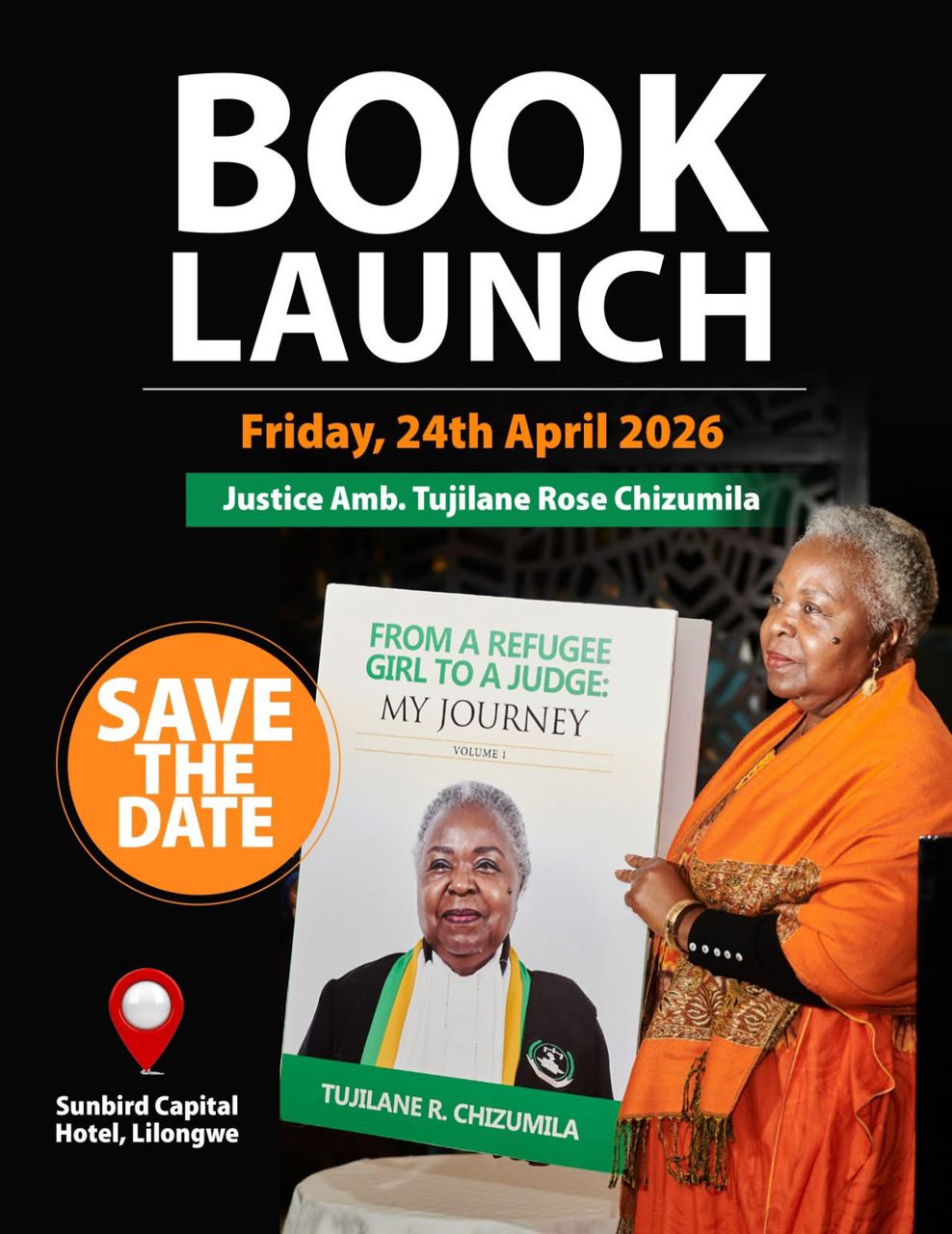 Justice Tujilane Rose Chizumila to Launch Two Books in Malawi: A Story of Resilience and Leadership.